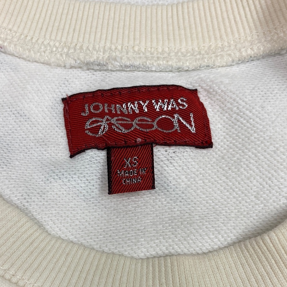 Johnny Was Floral Bird Cream Sweatshirt Size XS - Picture 13 of 15